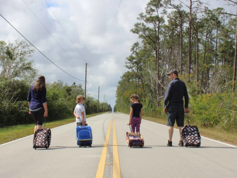 Family in the Everglades
